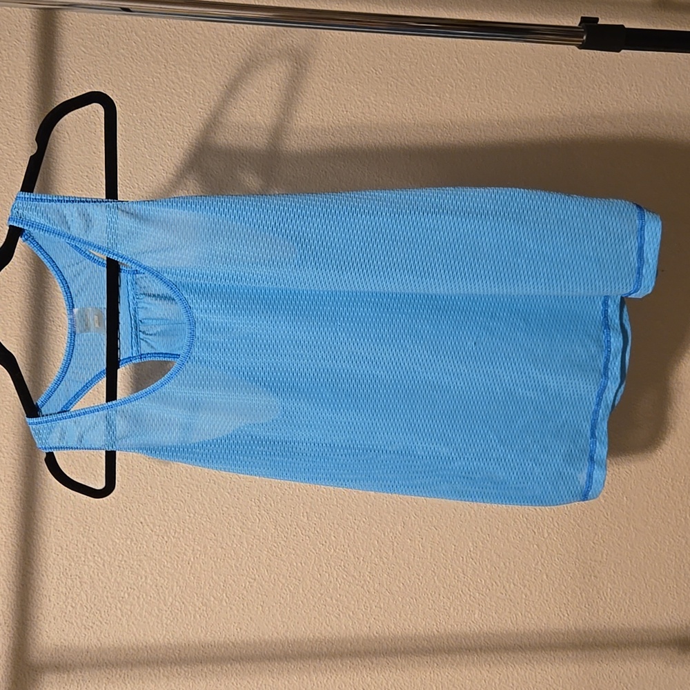 Xersion Light Blue Mesh Tank Top